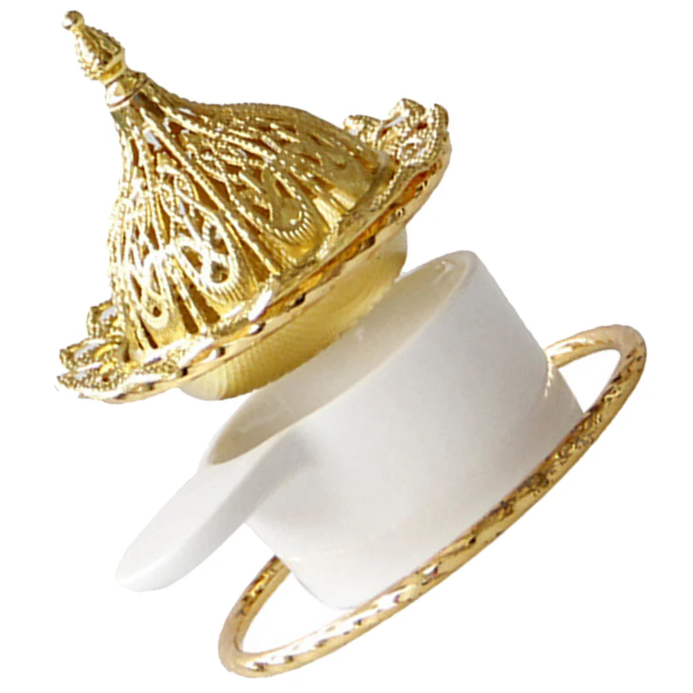 

Essential Oil Burner Ceramic Metal Aroma Incense Stove Desktop Decoration Meditation Aid Sleeping Incense Holder Decor