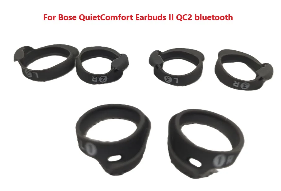 grey Original Ear tips ring hook For Bose QuietComfort Earbuds II QC2 bluetooth accessories darkblue