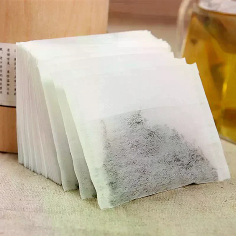 [MA]100Pcs Non-woven Disposable Empty Teabag Filter Herb Tea Infuser Strainer Supply[MA]