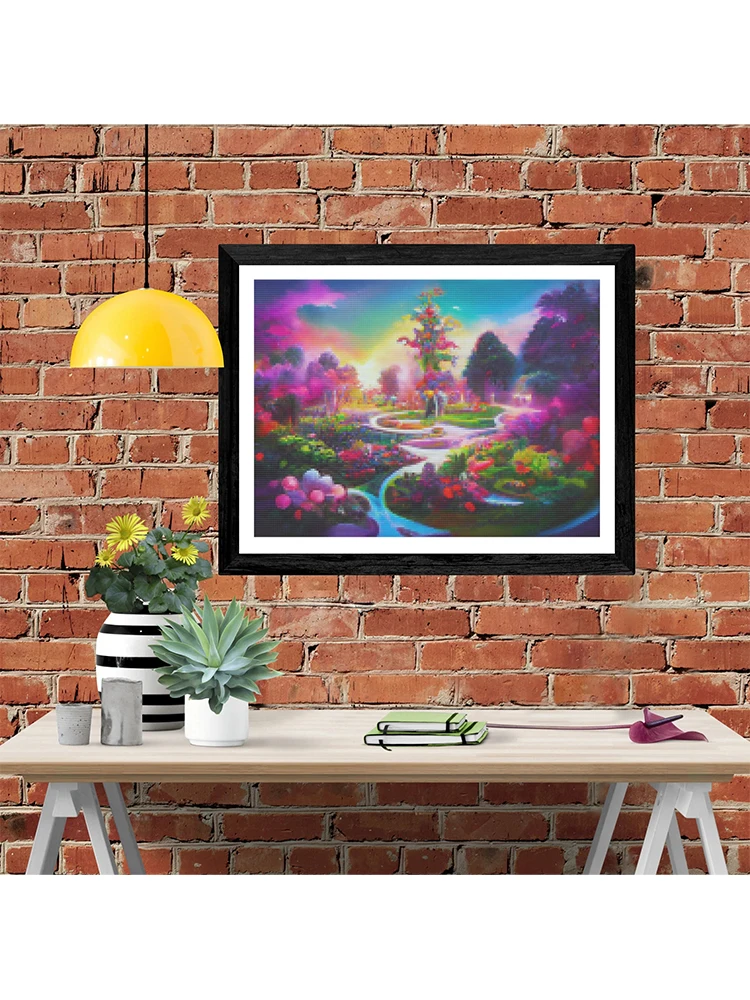 5D Diamond Painting New Arrivals Garden Flower DIY Garden Of Eden Diamond Mosaic Embroidery Landscape Home Supplies Cross Stitch