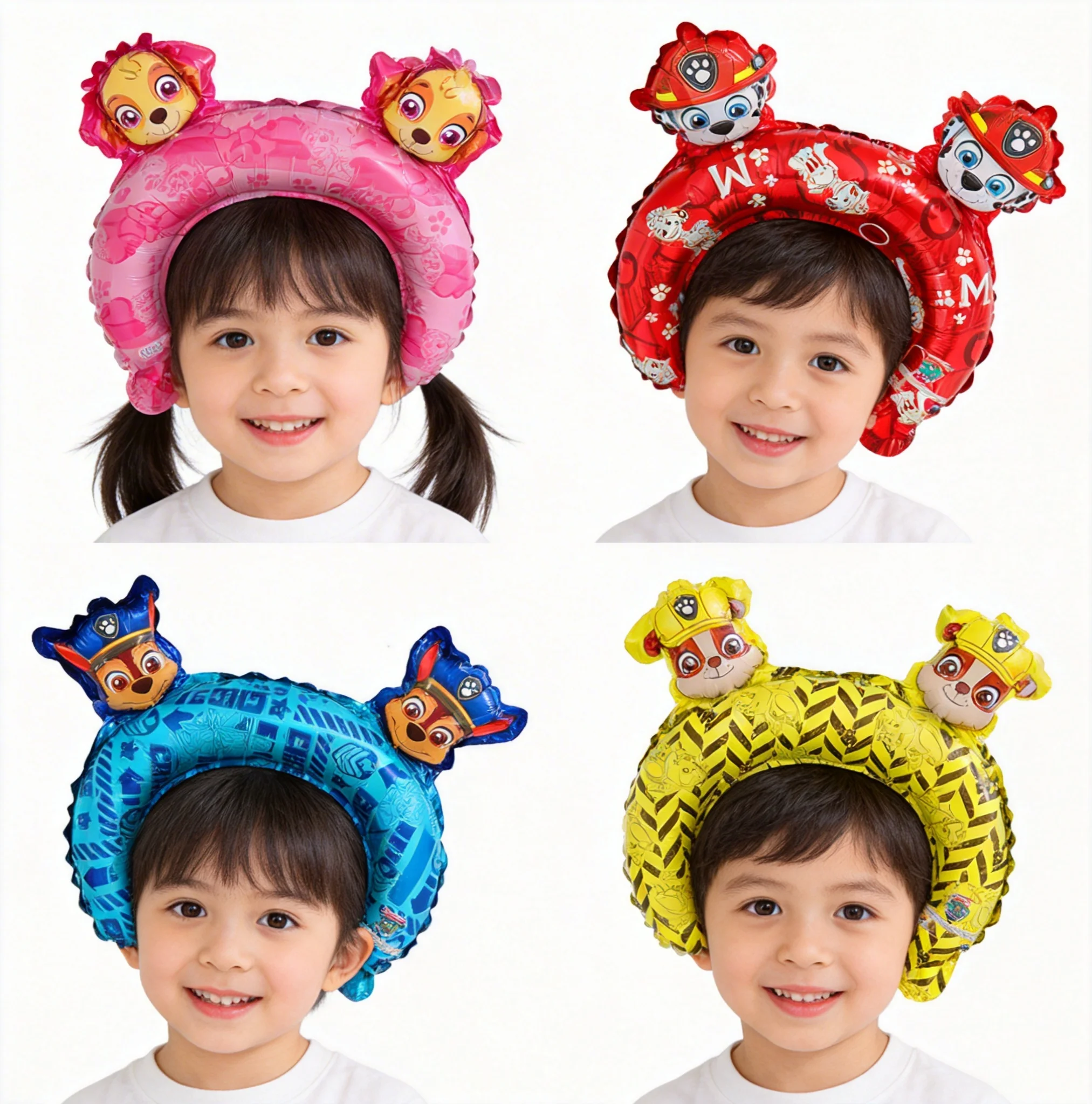 20 Piezas de Diademas de Chase de PAW Patrol, Decoraciones para Fiestas de Cumpleaños Infantiles, Lindas Diademas de Juguete de Dibujos Animados para Niños y Niñas