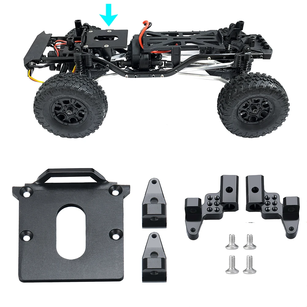 YEAHRUN Metal Front Shock Mounts Shock Absorber Damper Receiver Stand for 1/24 Axial SCX24 RC Car Upgrade Parts