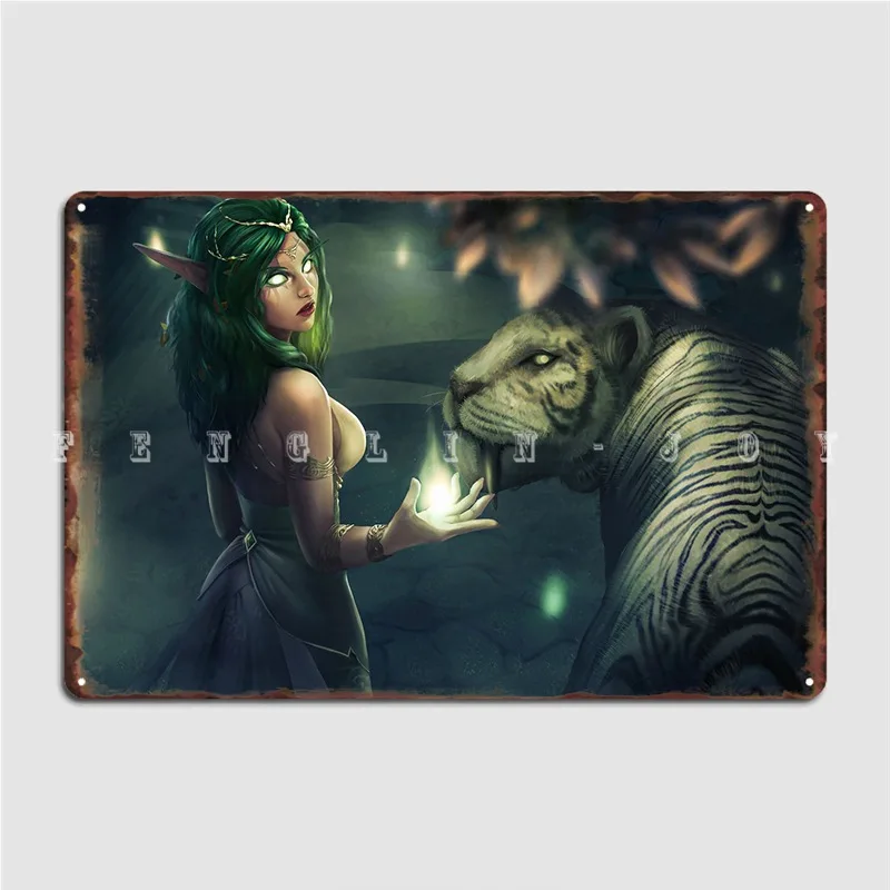 Tyrande, металлический знак, паб, гараж, дизайн, жестяные пластинки Sign, плакаты