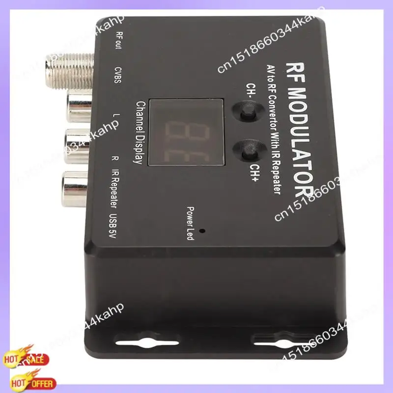 Modulador CLCU RF profesional PAL NTSC 21 canales AV a RF convertidor para decodificador DVR DVD