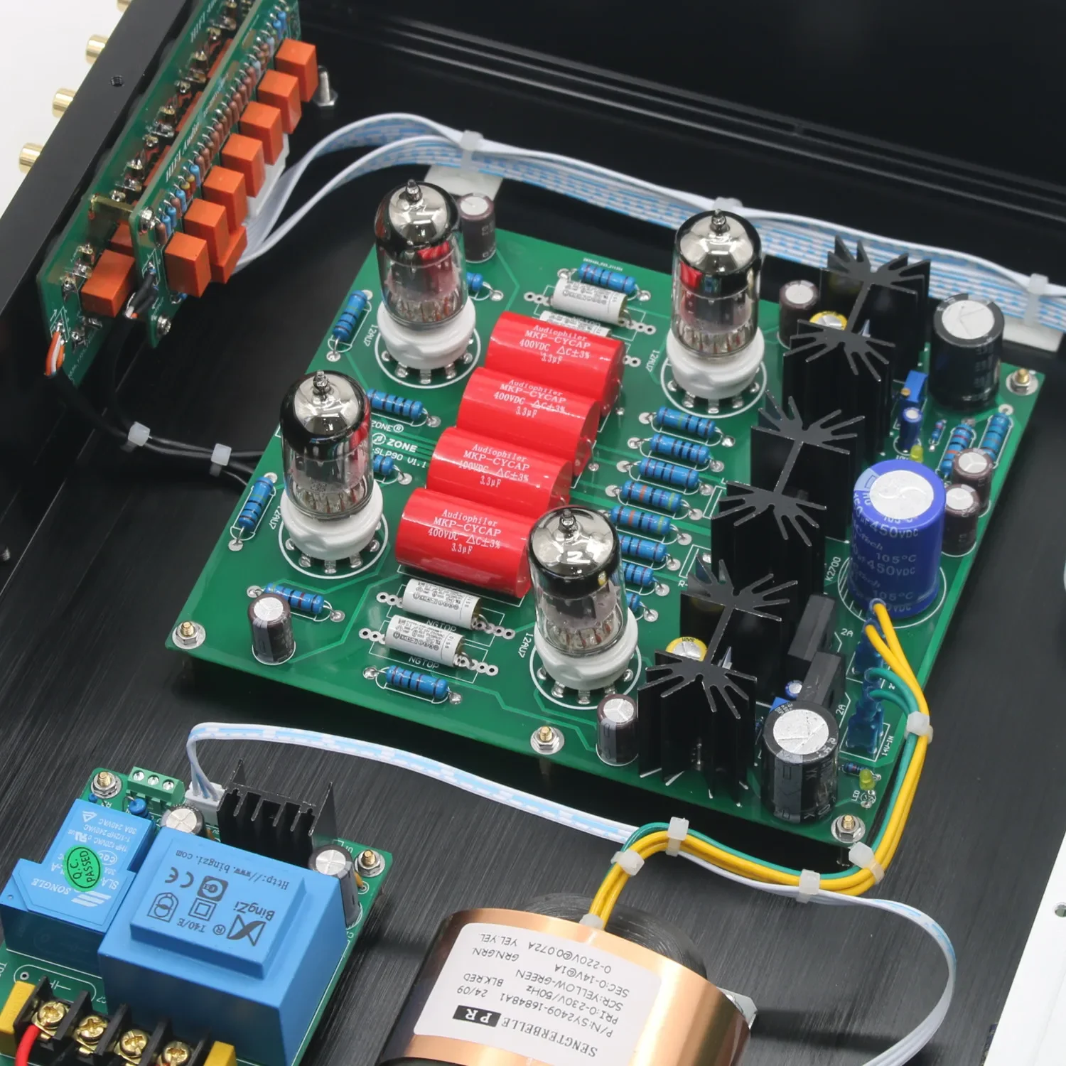 STR12A-Max Referensi Cary SLP-90 Sirkuit Klon ECC82 Tabung Vakum Remote Control Preamplifier HiFi Audio 4 In 1 Keluar Pre-amp