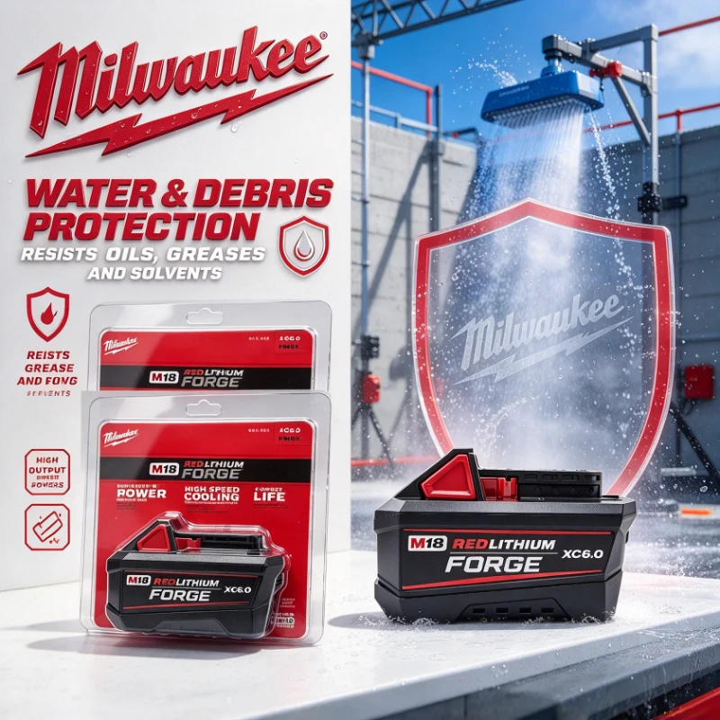 100% Genuine Milwaukee M18 FB6 18V 6.0Ah REDLITHIUM FORGE Battery No Memory Effect for Maintenance Repair Equipment Servicing