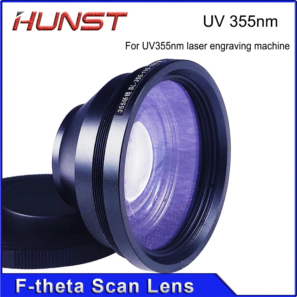 HUNST F-theta Perspective Field Lens 355nm 110x110-300x300mm For UV Laser Marking Machine Parts