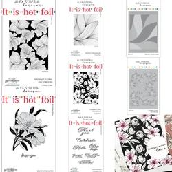 Floral Blooms Background Press Plates stencils DIY Scrapbook Craft Decoration Embossing Template Supplies Greeting Card Handmade