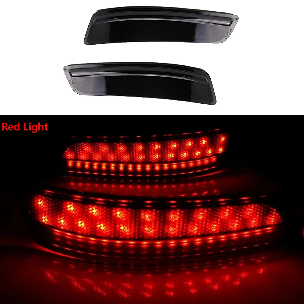 2Pc Red Smoke LED Rear Bumper Turn Signal Stop Brake Lights For 2013-2018 Lexus GS350 GS450H  Led Lights For Vehicles Auto Parts