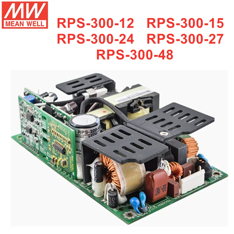 MEAN WELL PCB Medical Type RPS-300 Series AC to DC Power Supply RPS-300-12 RPS-300-15 RPS-300-24 RPS-300-27 RPS-300-48