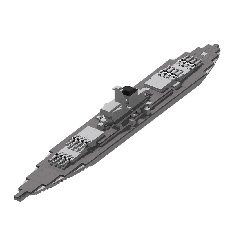 2017pcs MOC 1 Scale US Fast Battleships Boat Model Building Blocks Architecture Idea Toy Education Christmas Gift Brick Kids