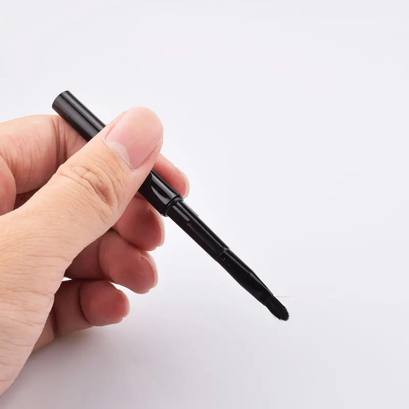 Tragbare 12-teilige Einweg-Lippenpinsel mit Kappe, Wimpern-Lash-Verlängerung, Mascara-Applikator, Lippenstift-Zauberstäbe-Set, kosmetische Make-up-Tools