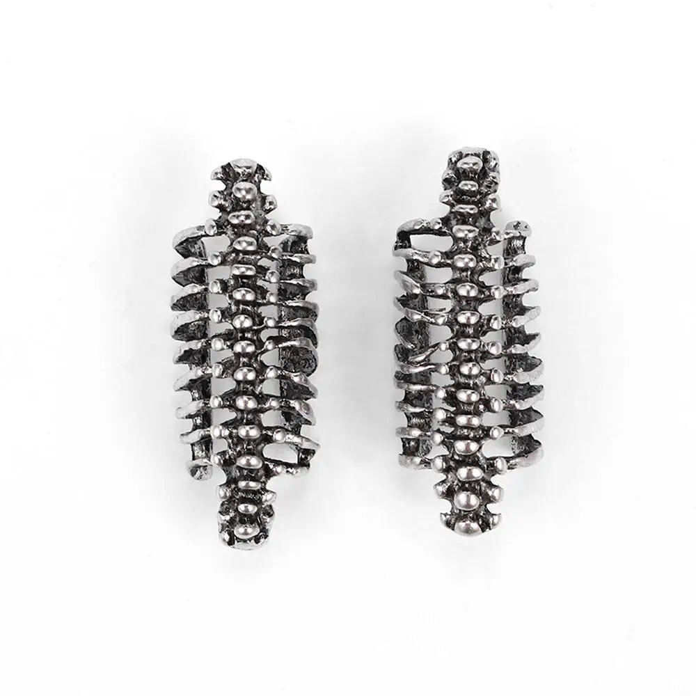 التفاف الرجعية العمود الفقري للجنسين الرجال كليب مسمار اليد مثقوب الأقراط الجمجمة الشرير القوطية