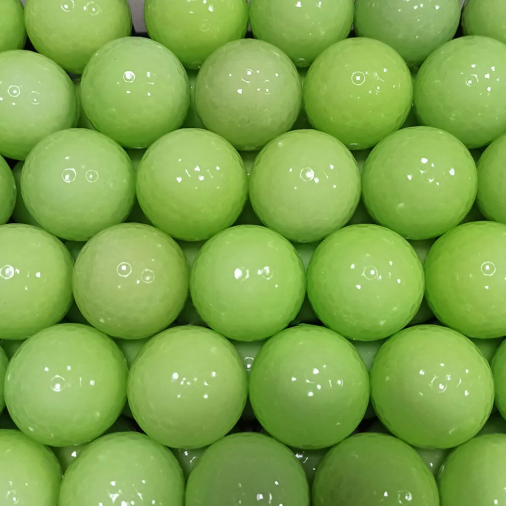 3 قطعة كرات جولف مضيئة للتدريب الليلي كرات مطاطية متوهجة امتصاص الضوء التلقائي الفلورسنت الرياضة في الهواء الطلق #2