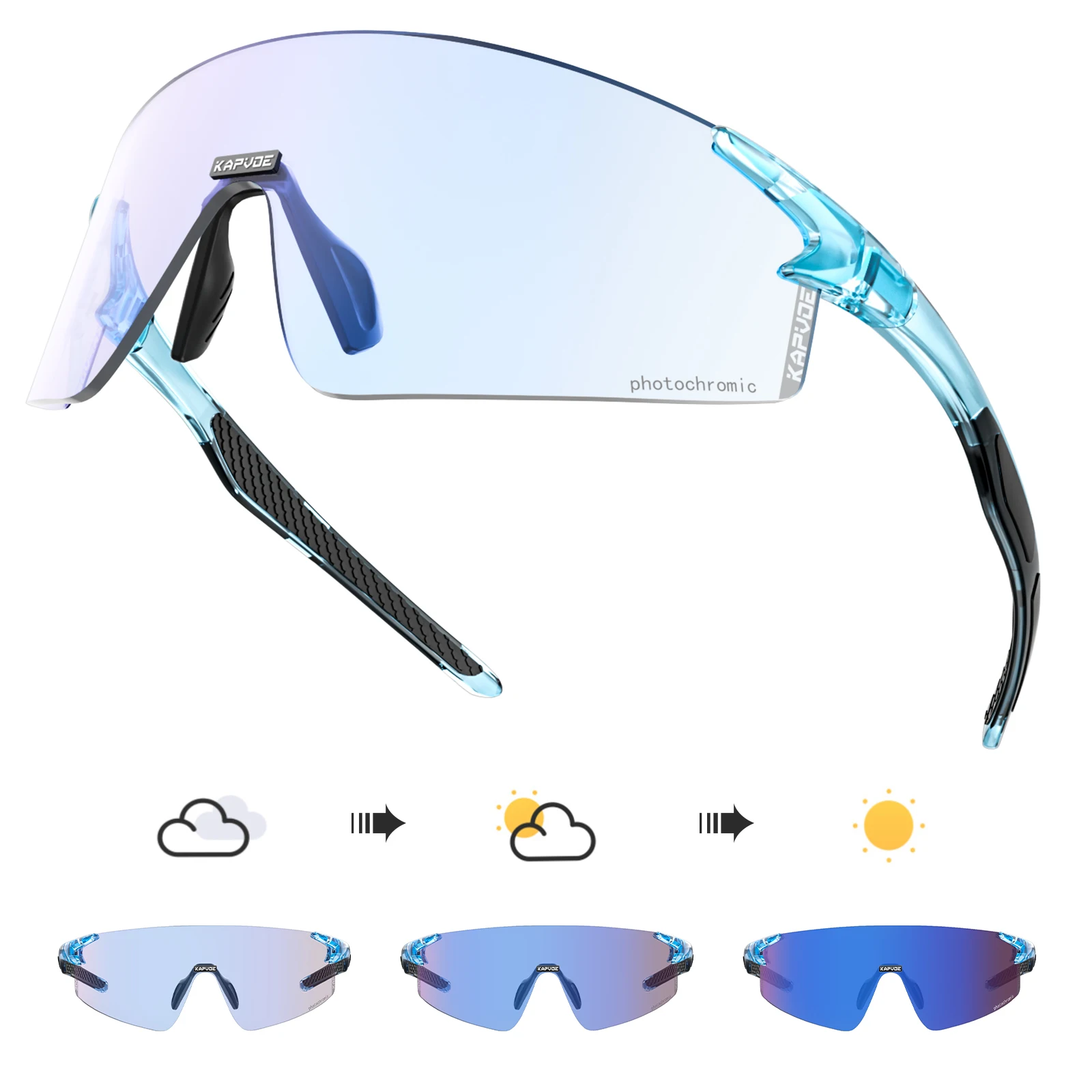 Lunettes de soleil de cyclisme Kapvoe 4