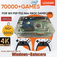 LZAKMR U9 Plug and Play Retro 3865U Game Console 500G HDD 70000+Games For Wii PS2 XBOX PSP GameCube N64 Wireless handle
