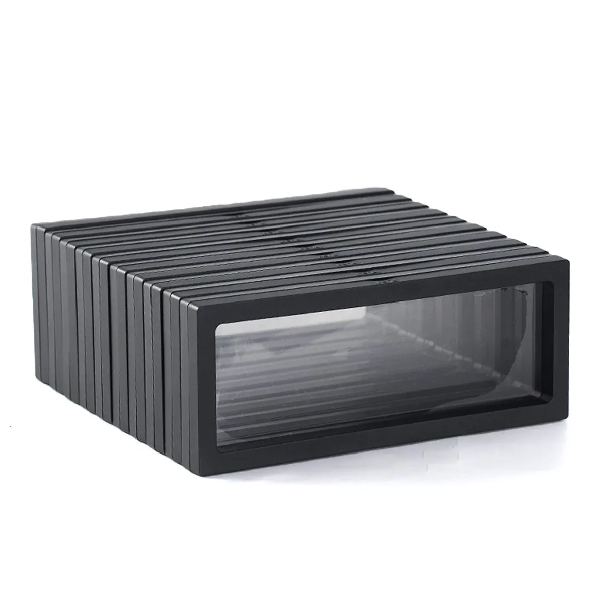 10pcs Transparent Floating Frame Display Rack, Jewelry Box