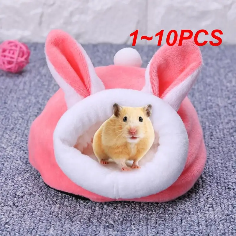 

1~10PCS Hamster House Guinea Pig Accessories Hamster Cotton House Small Animal Nest Winter Warm For Rodent/Guinea