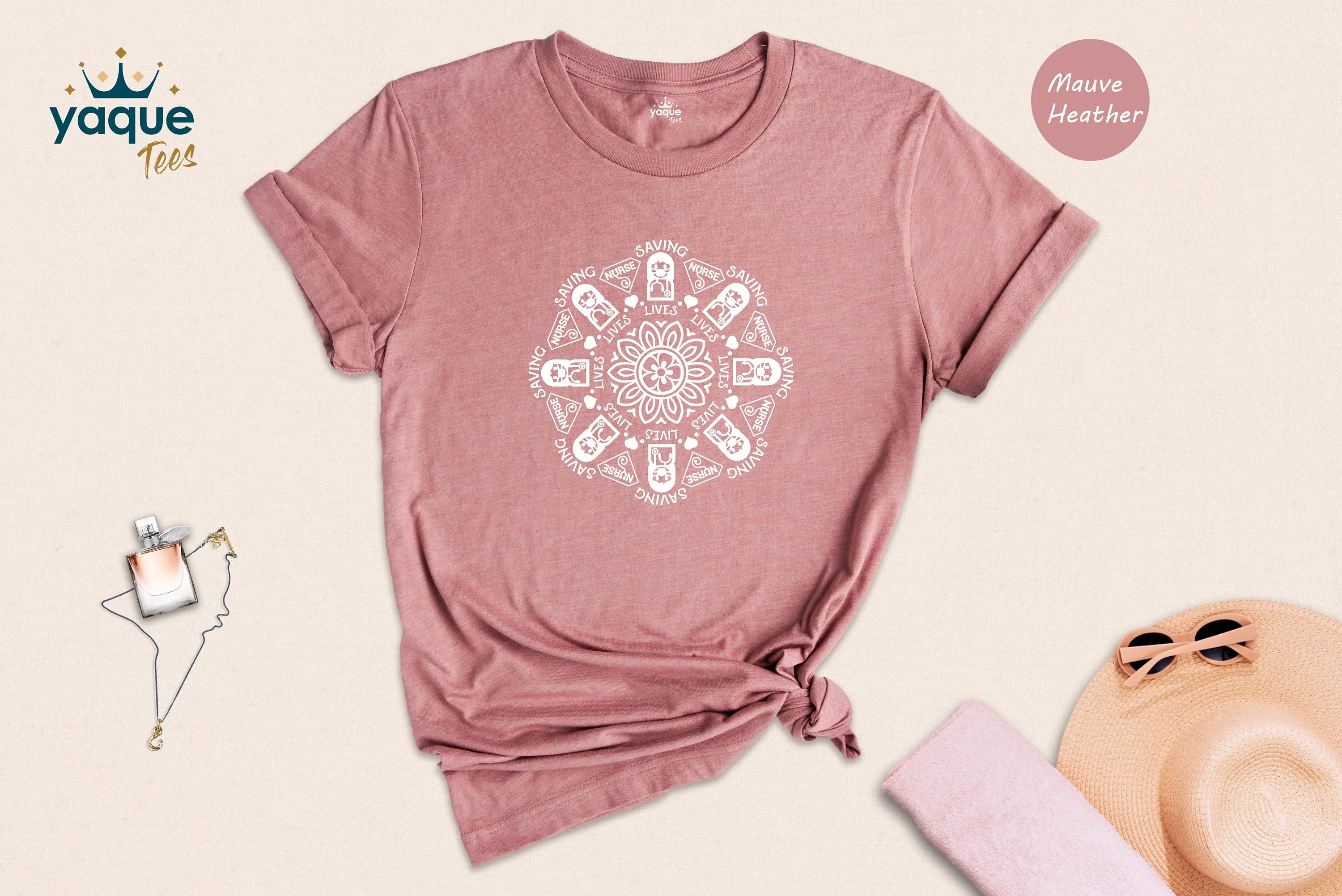 Nurse Mandala T Shirt School Lover Appreciation For Cute