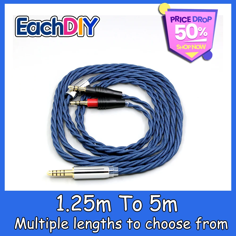 

99% Pure Silver OCC Graphene Alloy Full Sleeved Earphone Cable For TAGO STUDIO TAKASAKI T3-01 Headphone LN008997