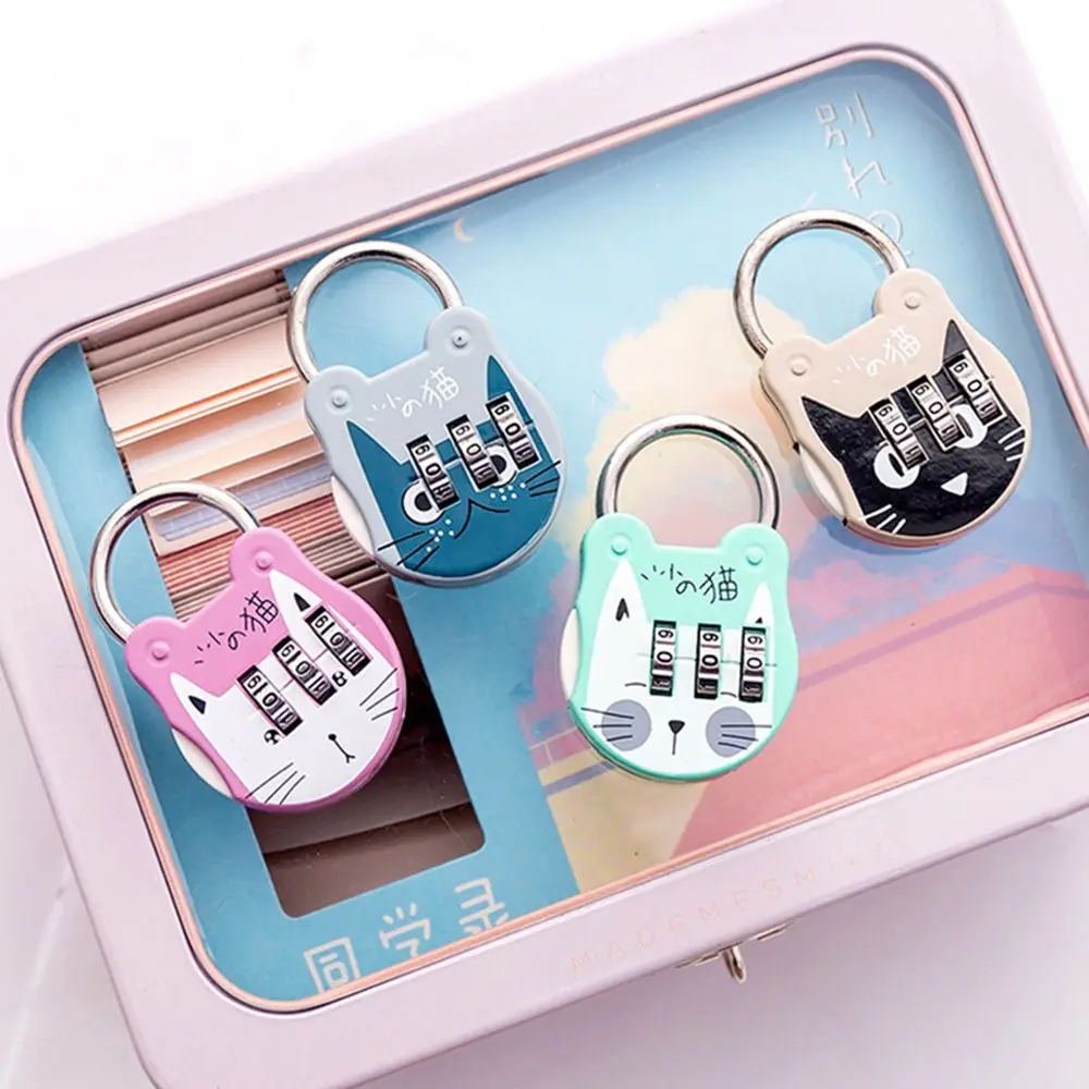 Safe Number Code Gym with Key for Notebook Diary Book Padlock Luggage Locks Hardware Suitcase Lock