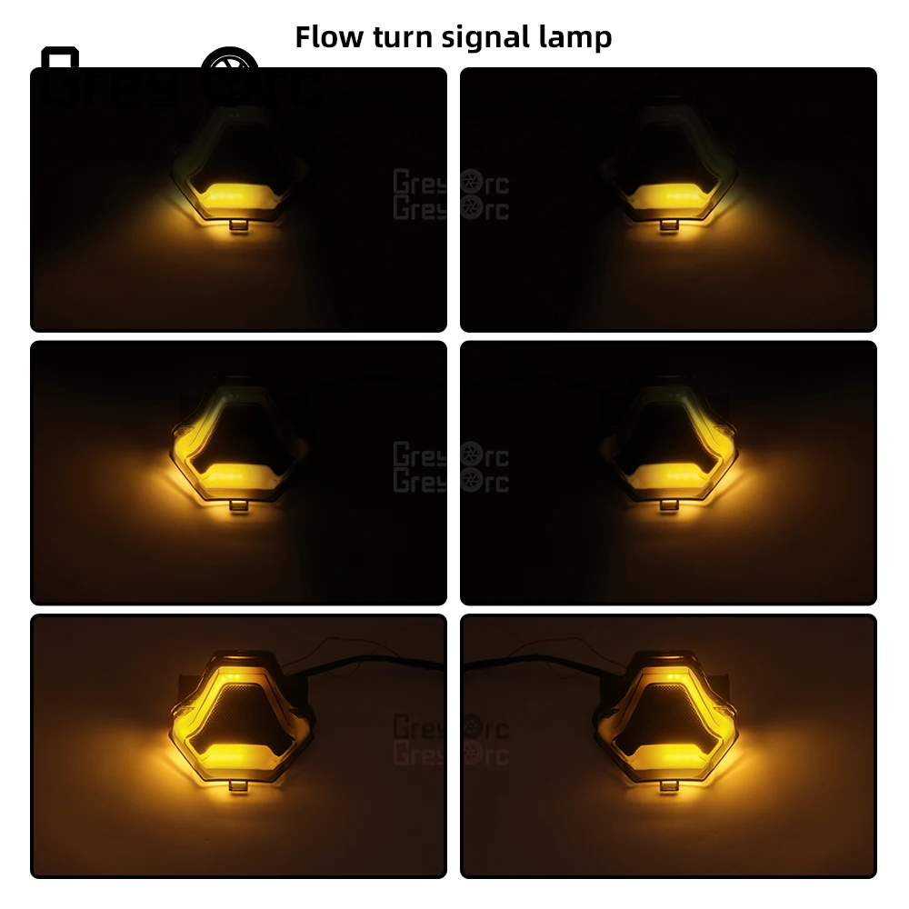 For Yamaha YZF R3 R25 Y15ZR FZ07 MT07 LC150 MT-07 Motorcycle LED Rear Taillight Brake Tail Light with Turn Signal Indicator Lamp - Image 3