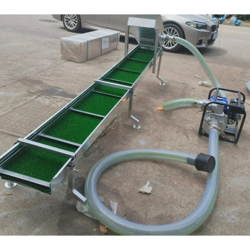 بيع المصنع مباشرة المنتقى صندوق سلويس صغير مع آلة غسل الذهب فاصل العشب المحمولة