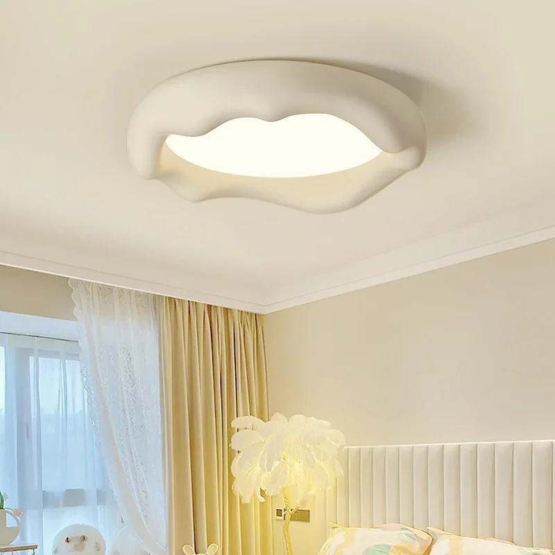 Wabi Sabi Ceiling Lamp LED cloud Ceiling light for Living Room Bedroom baby room restaurant Eye-care resin Ceiling Lamp