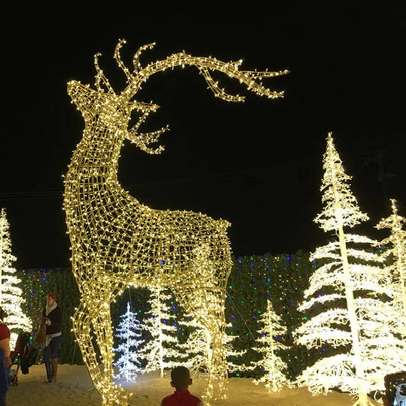 

Custom. Factory Direct led landscape reindeer modeling lamp outdoor waterproof Park lawn lamp led animal motif light