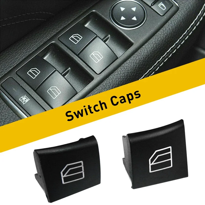 2x Driver Window Switch Repair Button Cap For Mercedes ML GL R W164 W251 X164