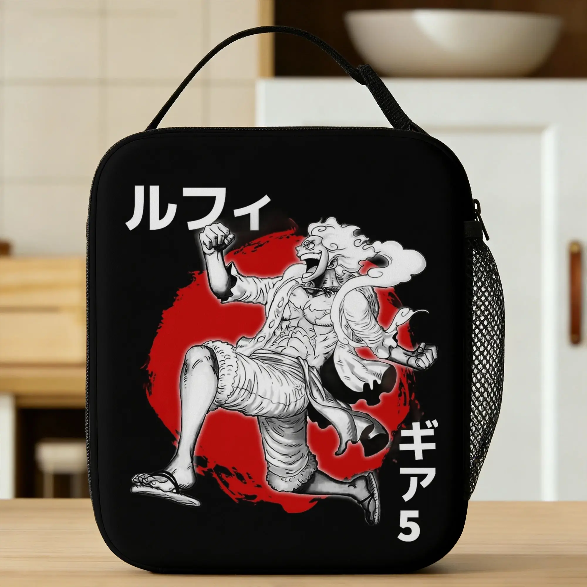 

Термосумка для обедов Luffy Gear 5 в стиле аниме, большая вместимость, многоразовая, для работы, пикника, для мужчин и женщин