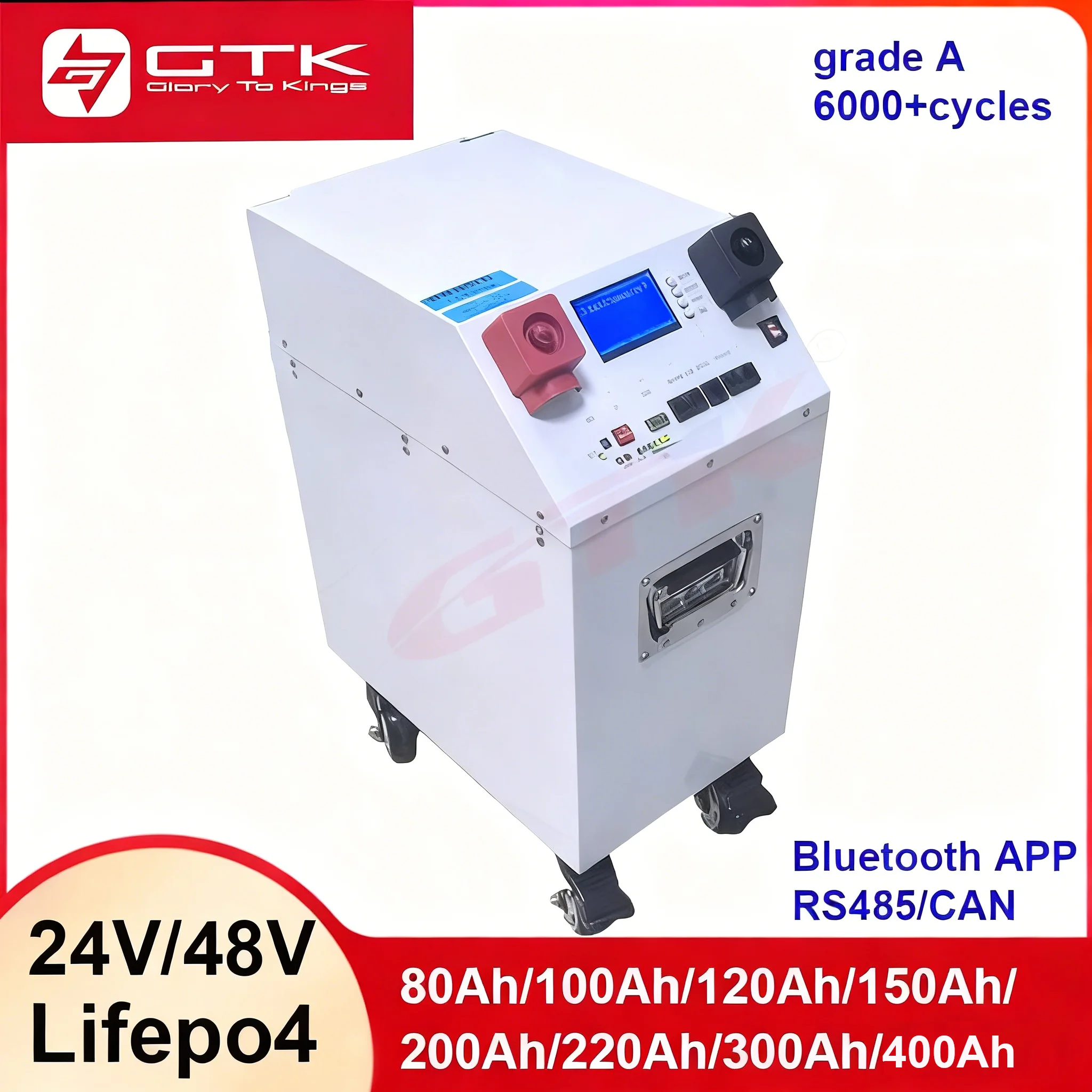リチウム電池　100Ah12v GTK 新品 GTK-リチウム電池,24V, 48V, 100Ah, 200Ah, 300Ah, 400Ah,LiFePo4