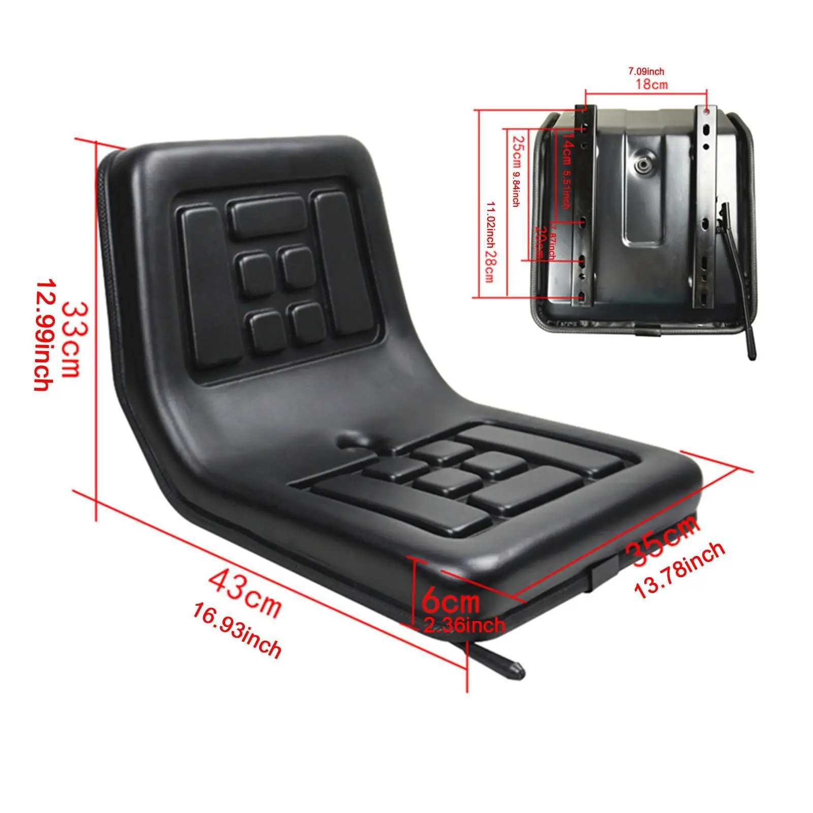 Universal Fork Lift Seat Replacement for Excavators Farm Machinery