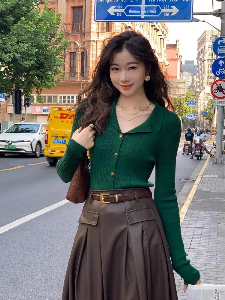 

Slim Fit Ne Вязаный кардиган женский Sle Повседневная одежда Универсальные универсальные сценарии Удобные средние тонкие