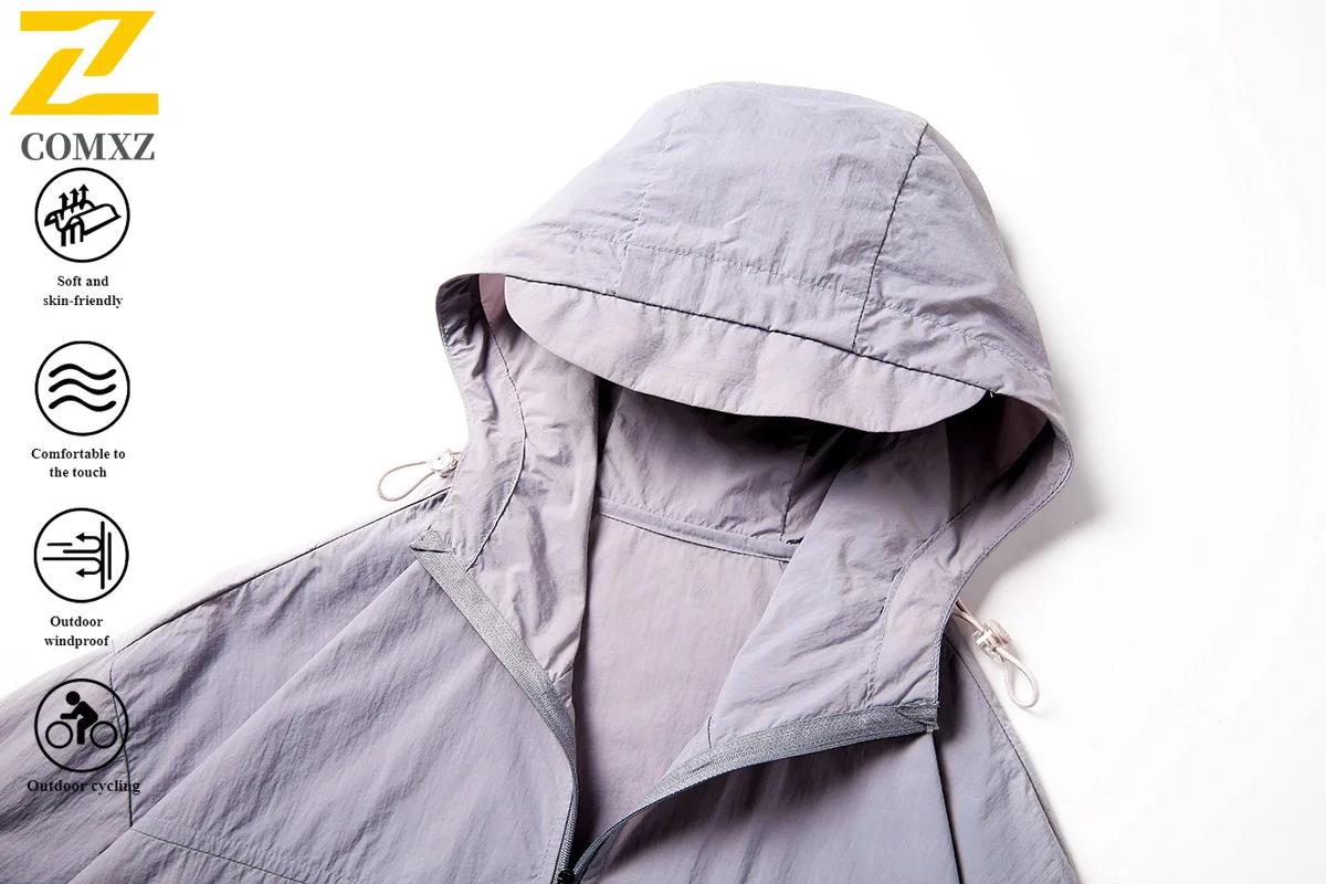 EIAO خمر النمط الأمريكي الأشعة فوق البنفسجية حماية هوديي سترة زوجين UPF50 + فضفاضة تناسب معطف الشمس للمواعدة في المناطق الحضرية في الهواء الطلق السفر 2025 #3