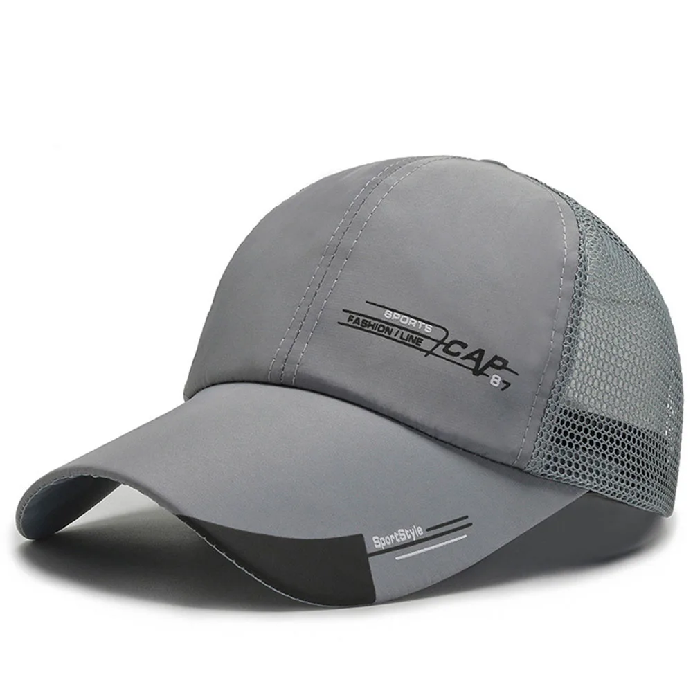 Breathable Waterproof Baseball Cap Sun Visor Hat For Outdoor Sports Fishing Hiking Running Lightweight Sun Protection Hat Canvas