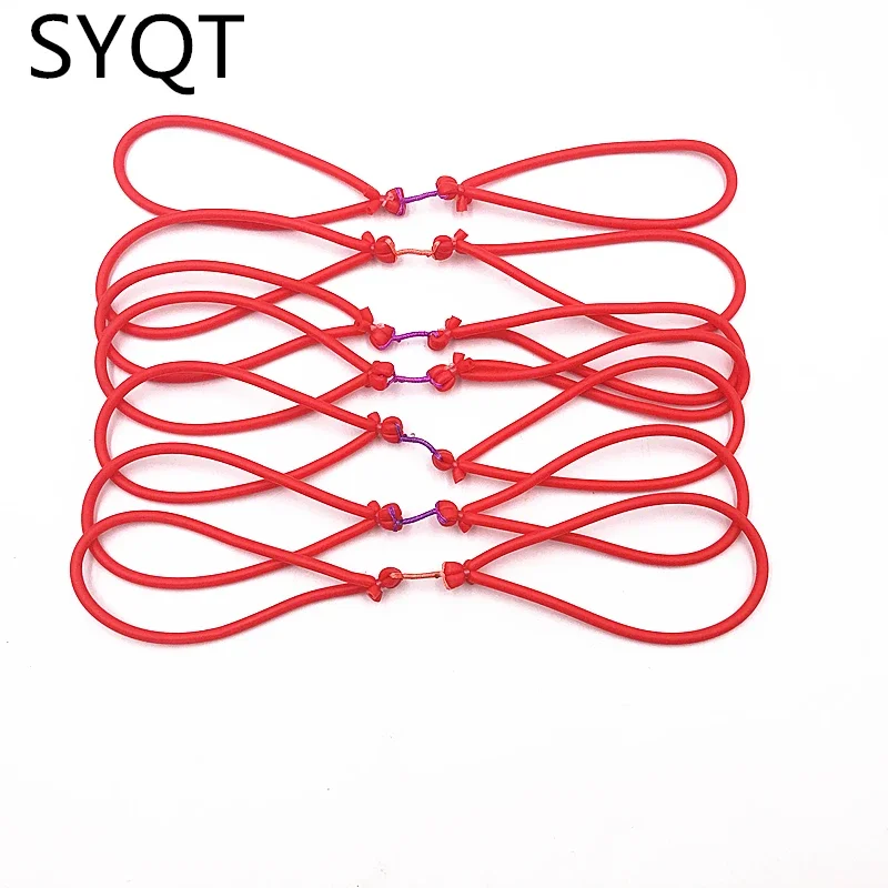 7 Pcs of Fishing Rubber Bands, Round Rubber Bands Hunting Slingshot Accessories, Outdoor Fishing Elastic Bands High Elasticity