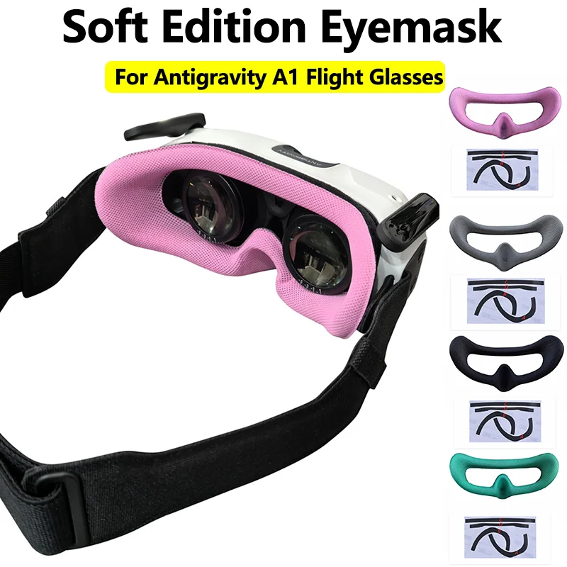 For Insta360 Antigravity A1 Drone Vision Flight Glasses Sponge Foam Eye Mask Replacement Comfortable Face Pad Eyeshade Accessory