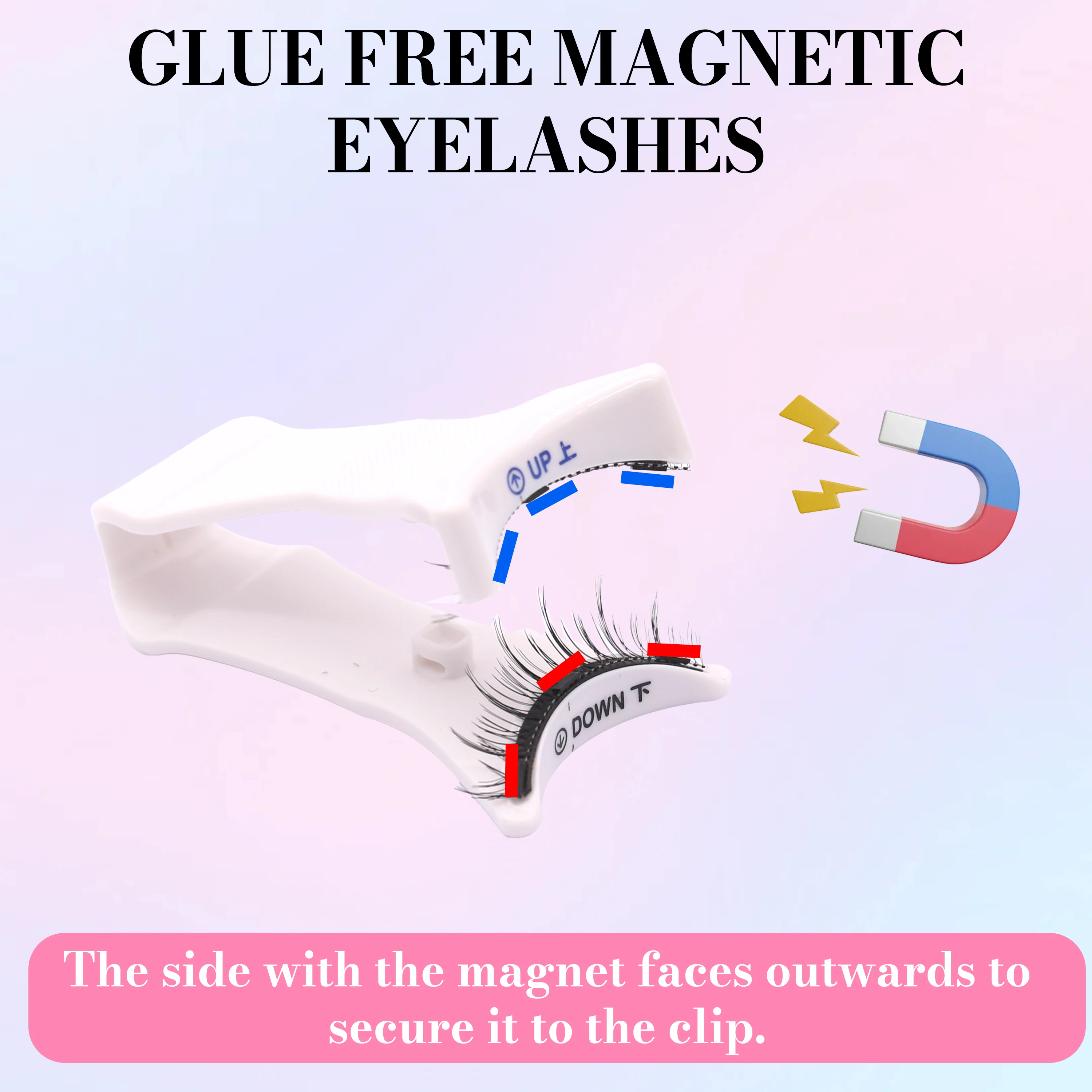 رموش مغناطيسية جديدة وشعبية، زوجان، تمديد الرموش بدون الحاجة للصمغ، أنماط مختلطة، سهلة التطبيق والإزالة، تغليف جديد