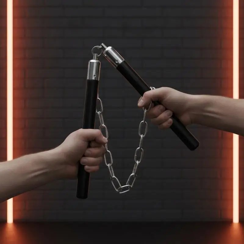 Kampfkunst-Nunchaku-Verbindungskette, robuste Drehverbindung, Ersatz- und Reparaturteile – Detail 5