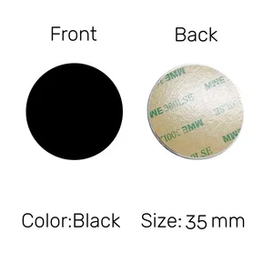 Auto -Magnetmetallplatte, Telefonunterstützung, Eisenblech, Kleberscheibe, iPhone 12, 11, x, 7, 8, Xiaomi, 30 mm, 35 mm, 40 mm, 50 mm, 60 mm, 5 Pces 10 Hauptverkaufsplatten iPhone 7 - №1