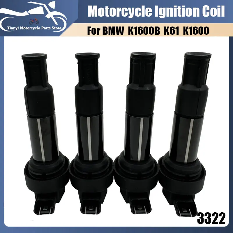 

7722679-02 EFI Motorcycle Ignition Coils For BMW K1600B K61 K48 K1600GT K1600GTL 2011-2021 12137722679 Replacment