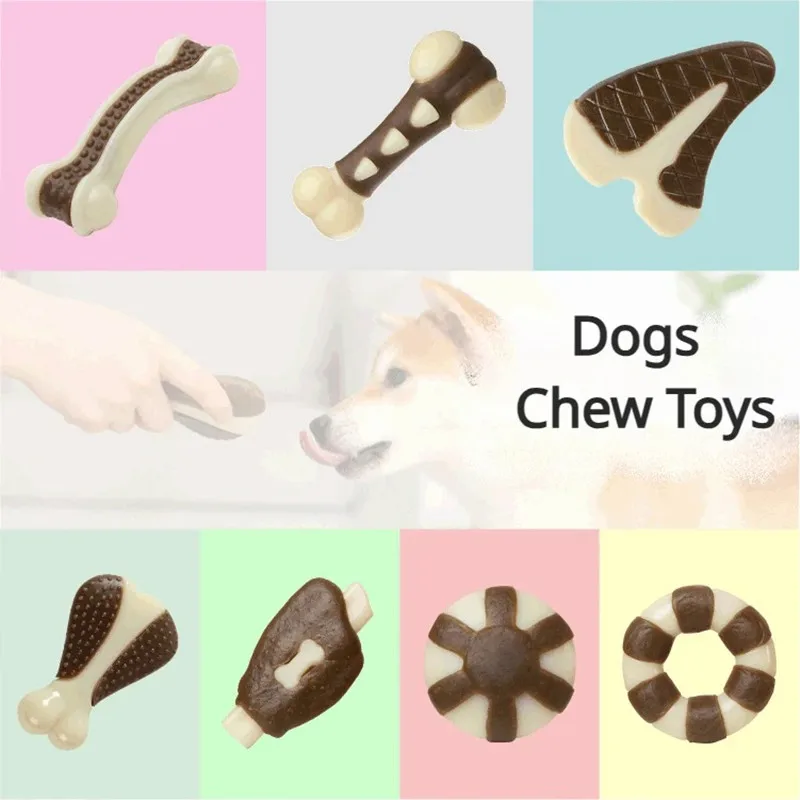 

Dog Toys Eat Play Cowhide Ring Reward Alone Clean Teething Stick Dog Toy Bite Gum Bone Resistant Bite Chewing Pet Supplies