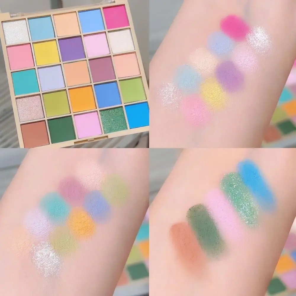 Vibrant Macaron Eyeshadow Palette 25 Colors Matte Shimmer Powder Makeup Palette For Professional Stage Cosplay Daily Look