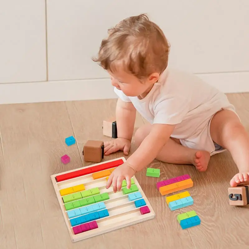 Nummer Learning Sticks Wiskunde Leren & Equivalentie Sticks Montessori Kleurrijk Educatief Hulpmiddel Wiskunde Staven Voor Kinderen Vroeg