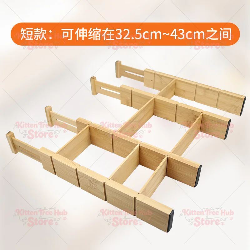 Adjustable Drawer Divider Bamboo Expansible Drawer Divider Organizer Storage Racks and Shelves
