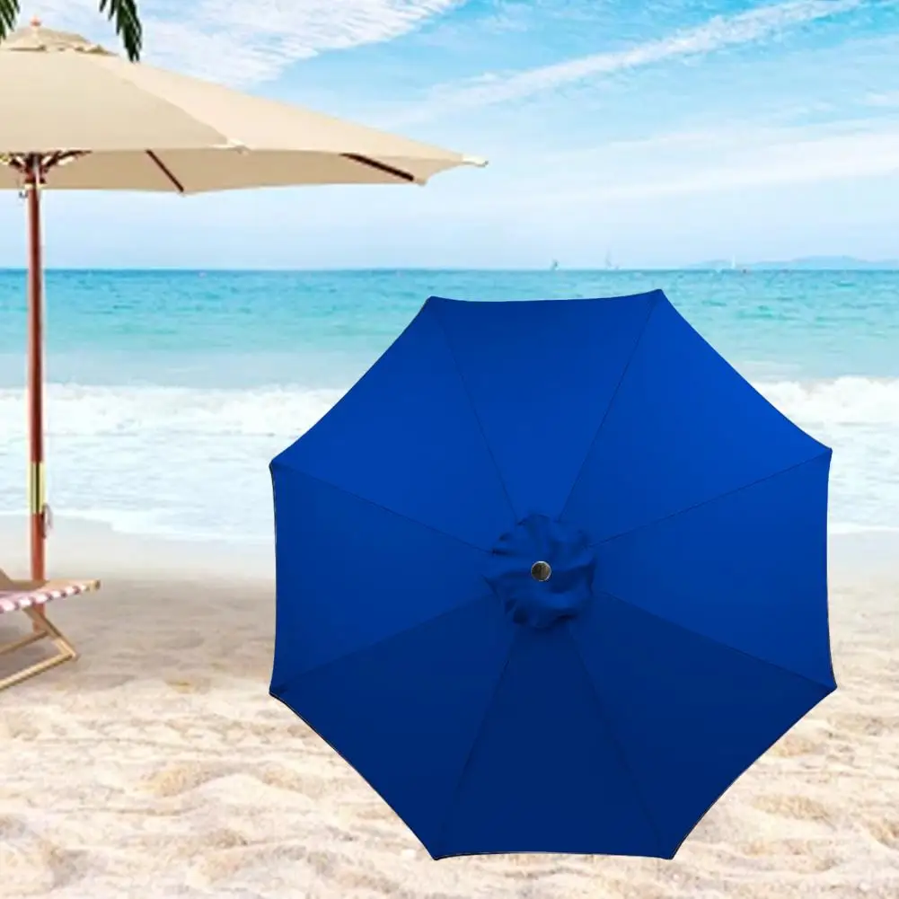 Beach Umbrella Replacement Cloth 270cm Uv Protection Outdoor Garden Patio Umbrella Replacement Canopy Market Table for Backyard