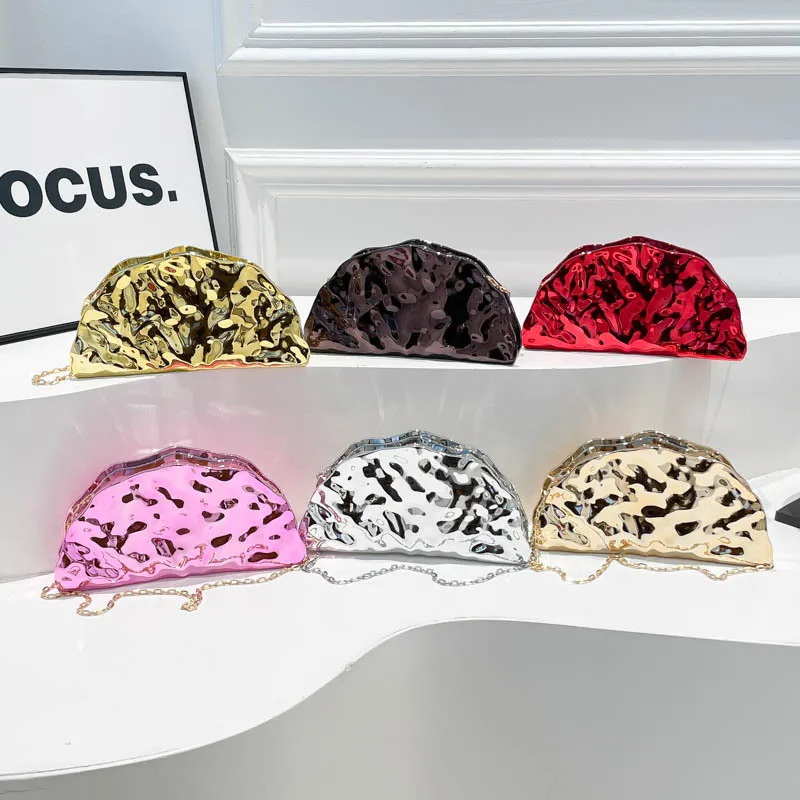 

Элегантная женская большая сумка A/W 2025 года, глянцевая сумка большой вместимости, многофункциональная сумка через плечо для работы