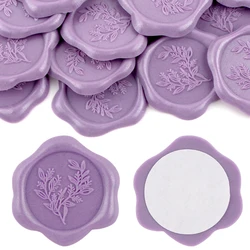 20Pcs/set Purple Wax Seal Stickers Handmade Envelope Seals Self Adhesive Wax Stickers for Wedding Decoration Wine Bags