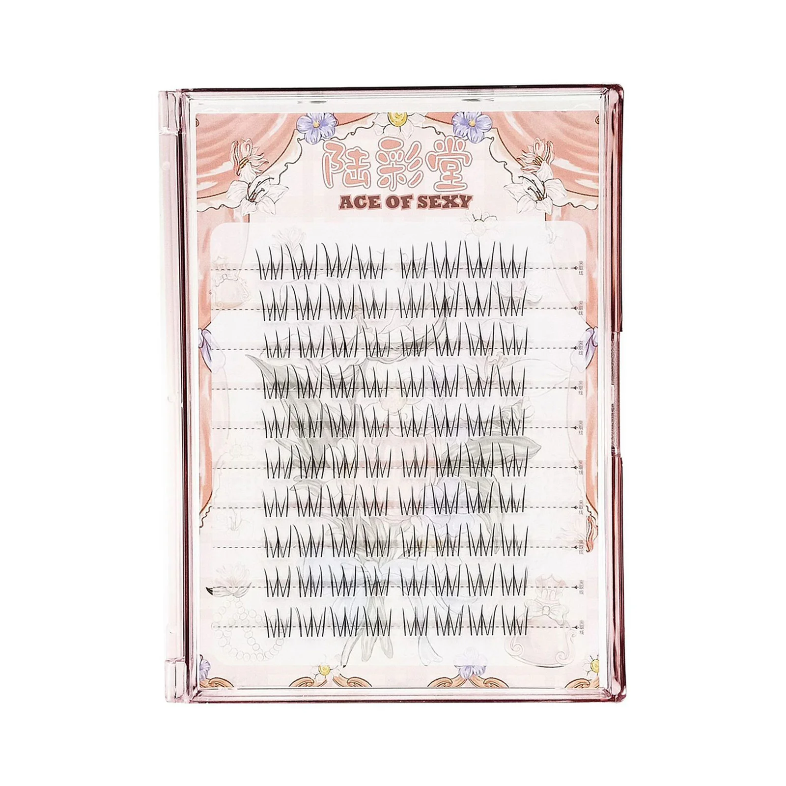 الكورية ACE الرموش الصناعية شفافة الجذعية الأسود الألياف الاصطناعية الفردية جلدة مجموعات الجنية الطبيعية لاش تمديد ماكياج